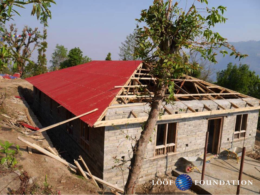 roof with logo